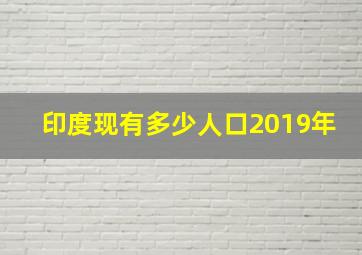 印度现有多少人口2019年