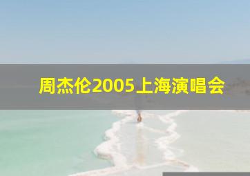 周杰伦2005上海演唱会