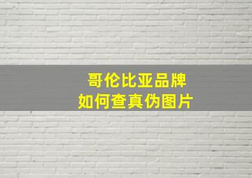 哥伦比亚品牌如何查真伪图片