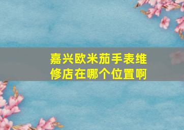 嘉兴欧米茄手表维修店在哪个位置啊