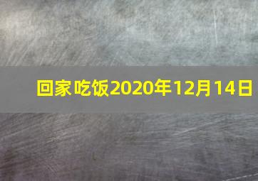 回家吃饭2020年12月14日