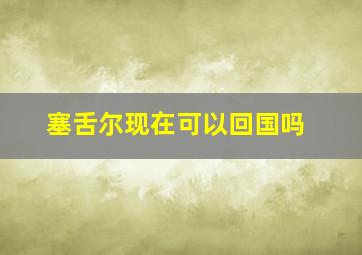 塞舌尔现在可以回国吗