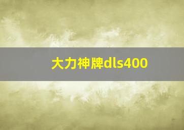 大力神牌dls400