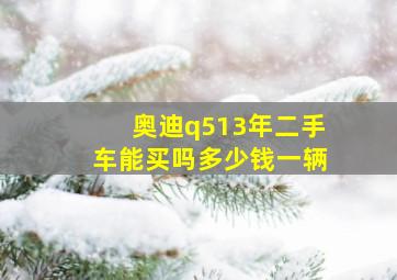 奥迪q513年二手车能买吗多少钱一辆