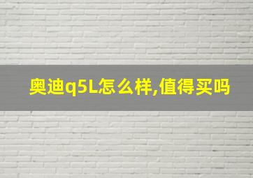 奥迪q5L怎么样,值得买吗