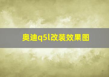 奥迪q5l改装效果图