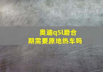 奥迪q5l磨合期需要原地热车吗