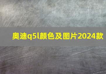 奥迪q5l颜色及图片2024款