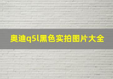 奥迪q5l黑色实拍图片大全