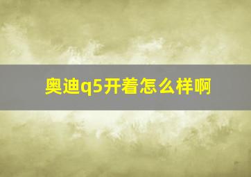 奥迪q5开着怎么样啊