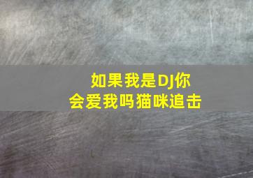 如果我是DJ你会爱我吗猫咪追击