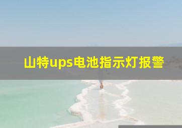 山特ups电池指示灯报警