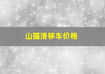 山猫滑移车价格