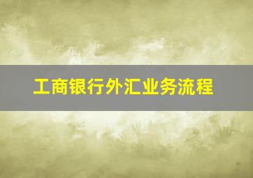 工商银行外汇业务流程