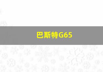 巴斯特G65