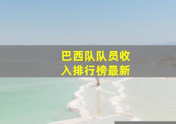 巴西队队员收入排行榜最新