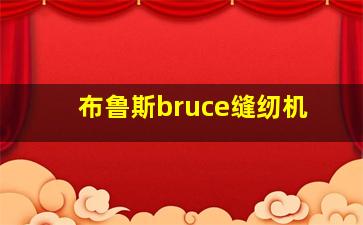 布鲁斯bruce缝纫机