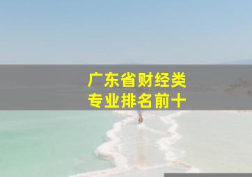 广东省财经类专业排名前十