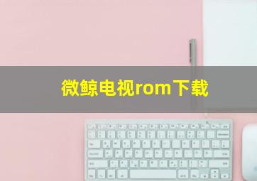 微鲸电视rom下载