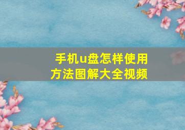 手机u盘怎样使用方法图解大全视频