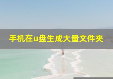 手机在u盘生成大量文件夹