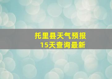 托里县天气预报15天查询最新