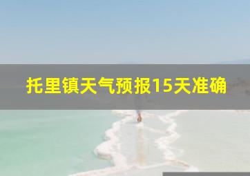 托里镇天气预报15天准确