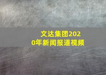 文达集团2020年新闻报道视频