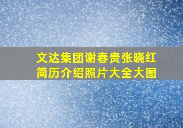 文达集团谢春贵张晓红简历介绍照片大全大图