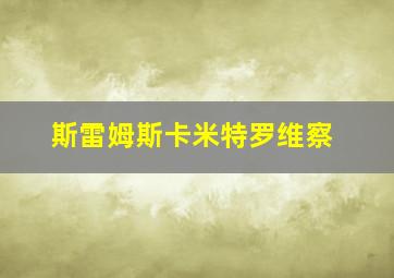 斯雷姆斯卡米特罗维察