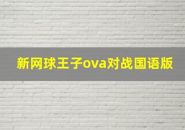 新网球王子ova对战国语版