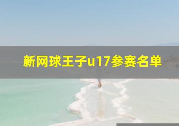 新网球王子u17参赛名单