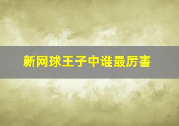 新网球王子中谁最厉害