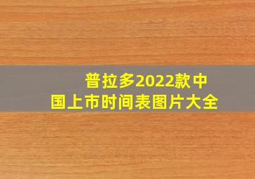 普拉多2022款中国上市时间表图片大全