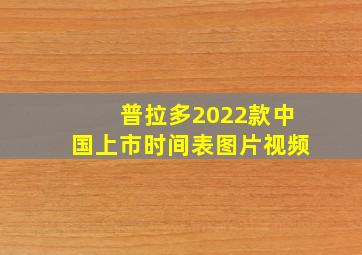 普拉多2022款中国上市时间表图片视频