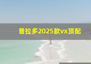 普拉多2025款vx顶配