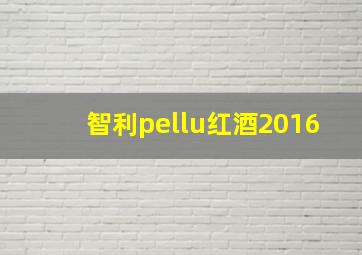 智利pellu红酒2016