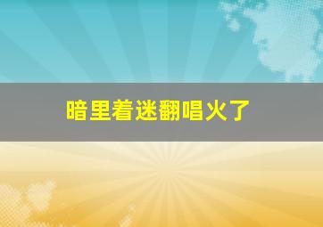 暗里着迷翻唱火了