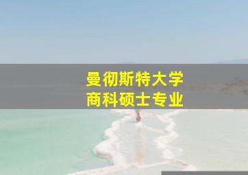 曼彻斯特大学商科硕士专业