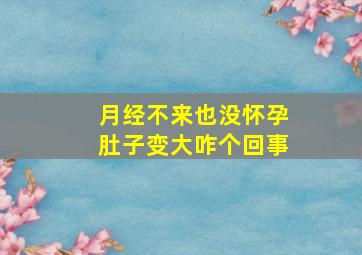 月经不来也没怀孕肚子变大咋个回事