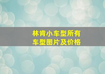 林肯小车型所有车型图片及价格