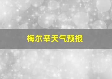 梅尔辛天气预报