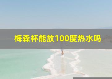 梅森杯能放100度热水吗