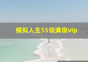 模拟人生55级满级vip