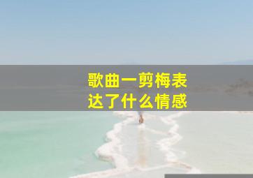 歌曲一剪梅表达了什么情感