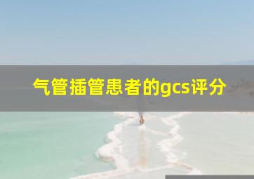 气管插管患者的gcs评分