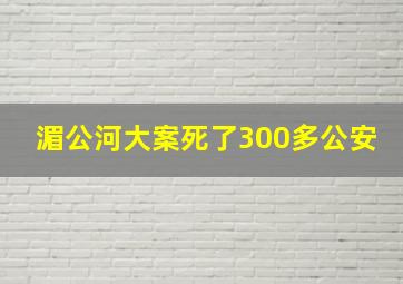 湄公河大案死了300多公安