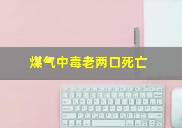 煤气中毒老两口死亡