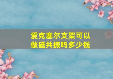 爱克塞尔支架可以做磁共振吗多少钱