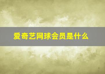 爱奇艺网球会员是什么